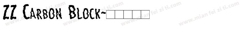 ZZ Carbon Block字体转换